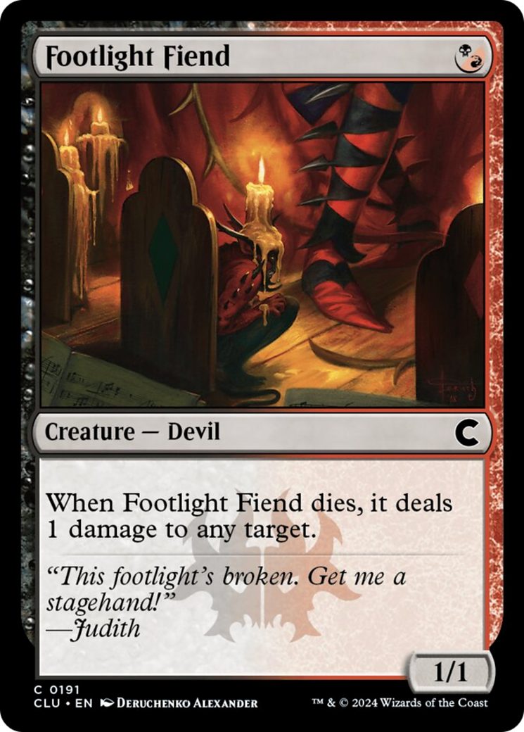 Footlight Fiend [Ravnica: Clue Edition] | Magic Magpie