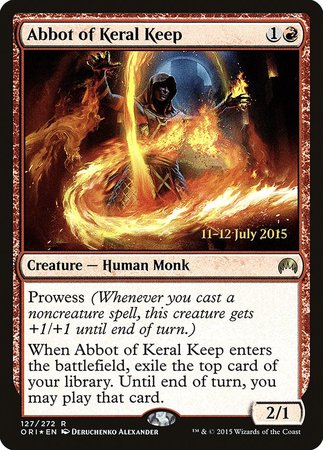 Abbot of Keral Keep [Magic Origins Promos] | Magic Magpie