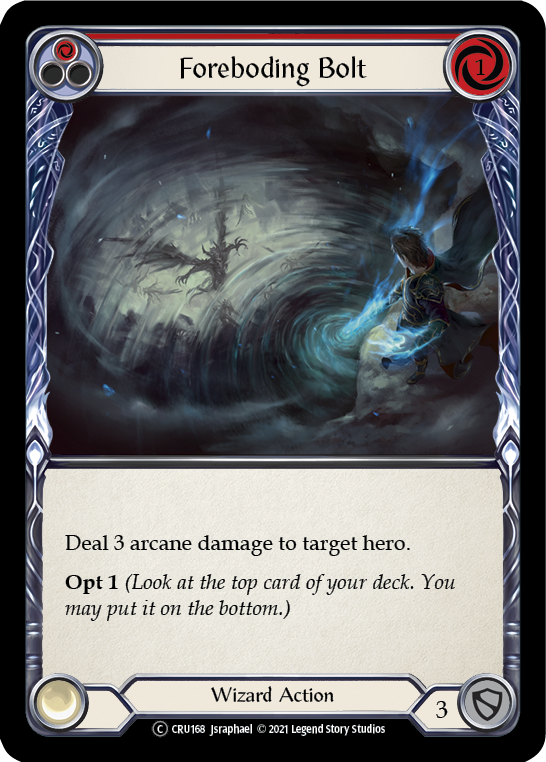 Foreboding Bolt (Red) [U-CRU168] Unlimited Normal | Magic Magpie