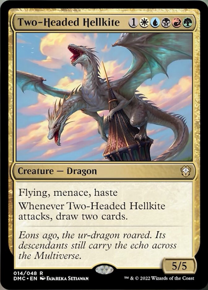 Two-Headed Hellkite [Dominaria United Commander] | Magic Magpie