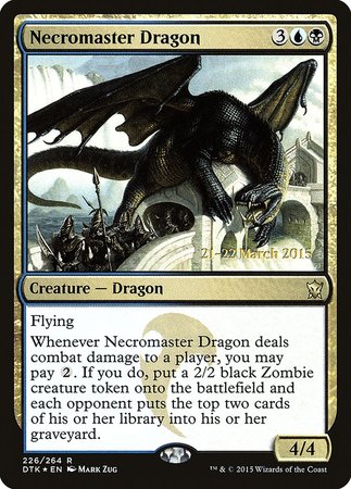 Necromaster Dragon [Dragons of Tarkir Promos] | Magic Magpie