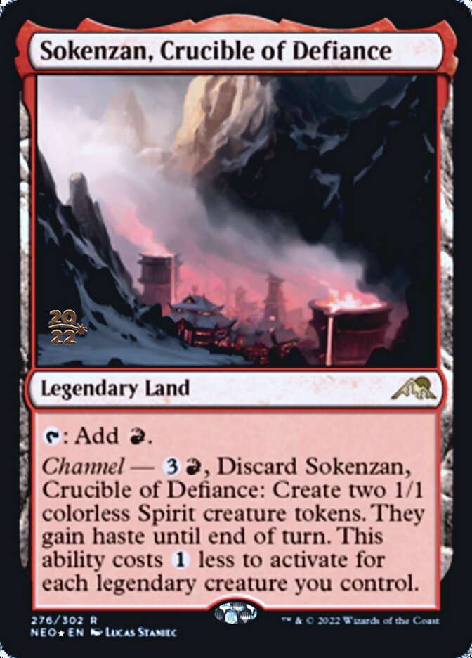 Sokenzan, Crucible of Defiance [Kamigawa: Neon Dynasty Prerelease Promos] | Magic Magpie