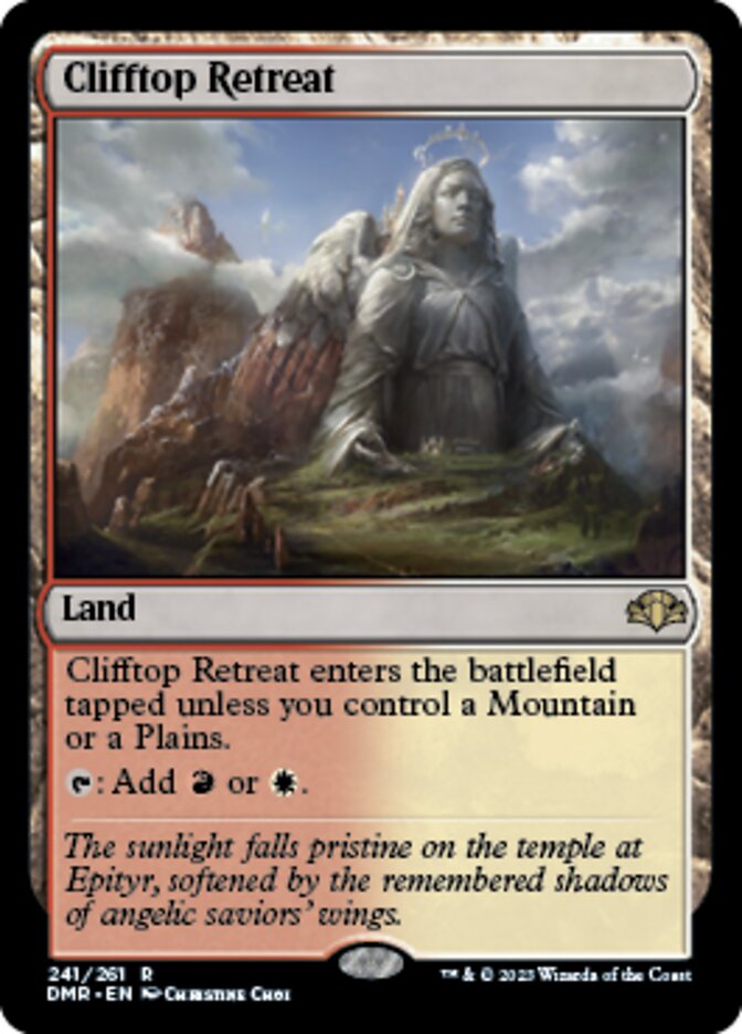 Clifftop Retreat [Dominaria Remastered] | Magic Magpie