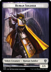 Human Soldier // Elephant Double-Sided Token [Phyrexia: All Will Be One Commander Tokens] | Magic Magpie