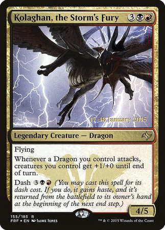 Kolaghan, the Storm's Fury [Fate Reforged Promos] | Magic Magpie