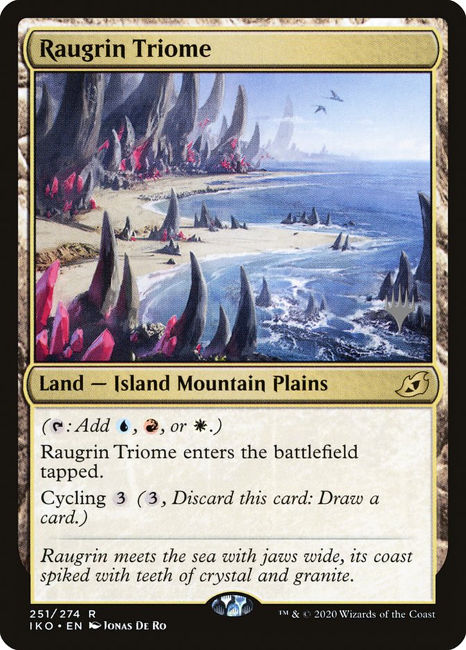 Raugrin Triome (Promo Pack) [Ikoria: Lair of Behemoths Promos] | Magic Magpie