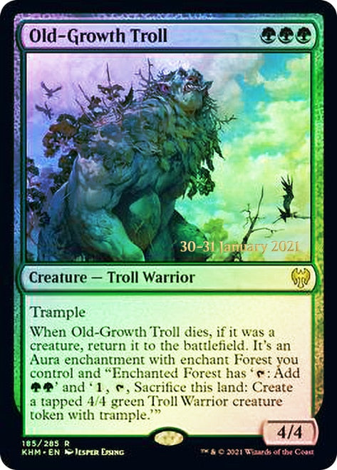 Old-Growth Troll  [Kaldheim Prerelease Promos] | Magic Magpie