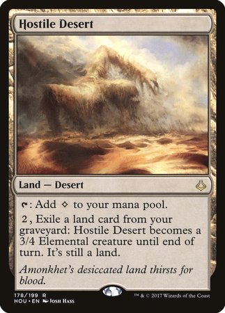 Hostile Desert [Hour of Devastation] | Magic Magpie