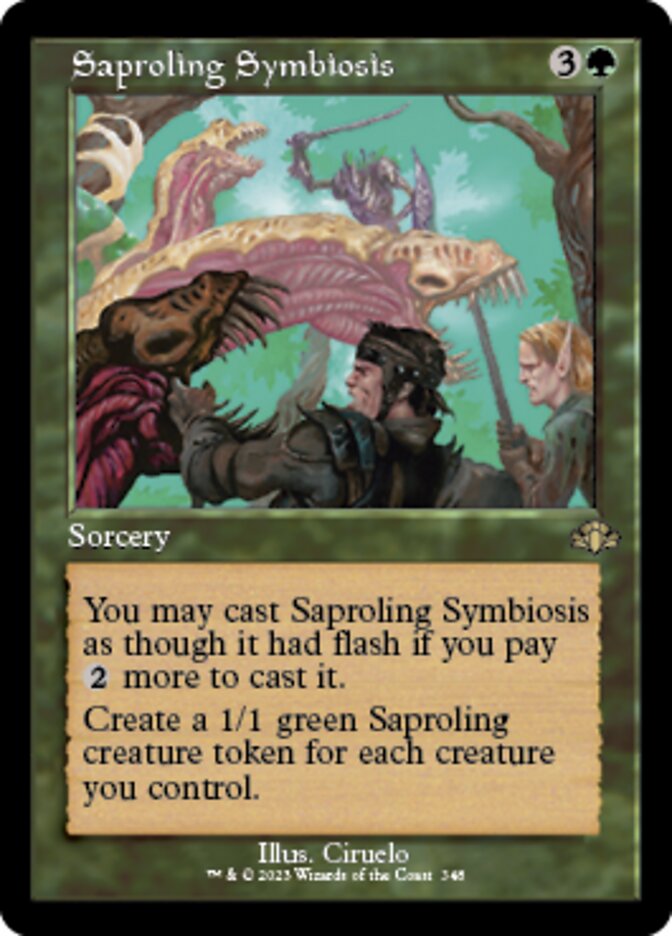 Saproling Symbiosis (Retro) [Dominaria Remastered] | Magic Magpie