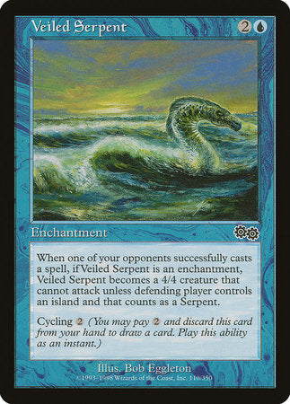 Veiled Serpent [Urza's Saga] | Magic Magpie