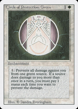 Circle of Protection: Green [Revised Edition] | Magic Magpie