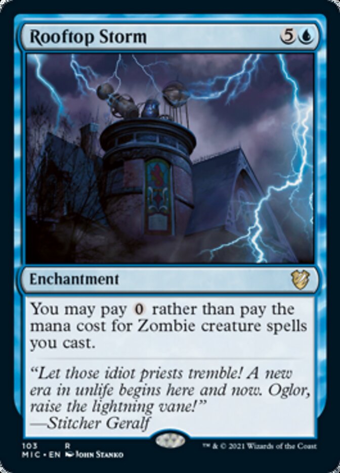 Rooftop Storm [Innistrad: Midnight Hunt Commander] | Magic Magpie