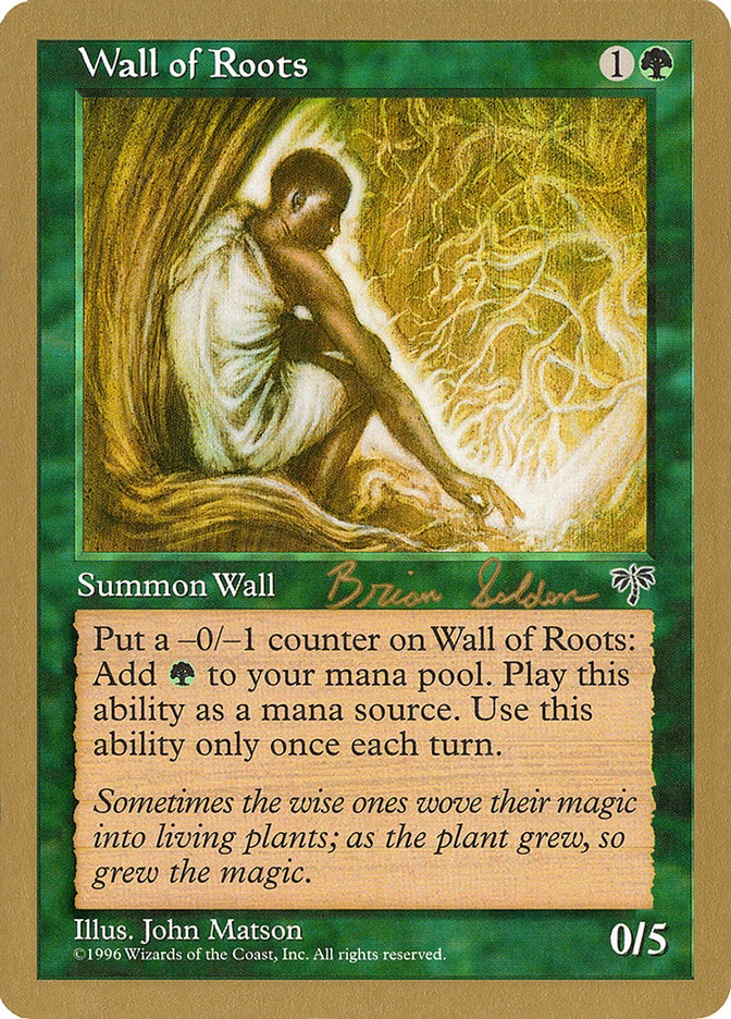 Wall of Roots (Brian Selden) [World Championship Decks 1998] | Magic Magpie