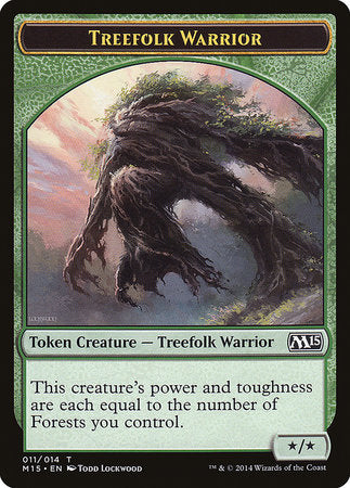 Treefolk Warrior Token [Magic 2015 Tokens] | Magic Magpie