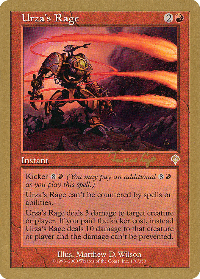 Urza's Rage (Tom van de Logt) [World Championship Decks 2001] | Magic Magpie