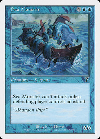 Sea Monster [Seventh Edition] | Magic Magpie