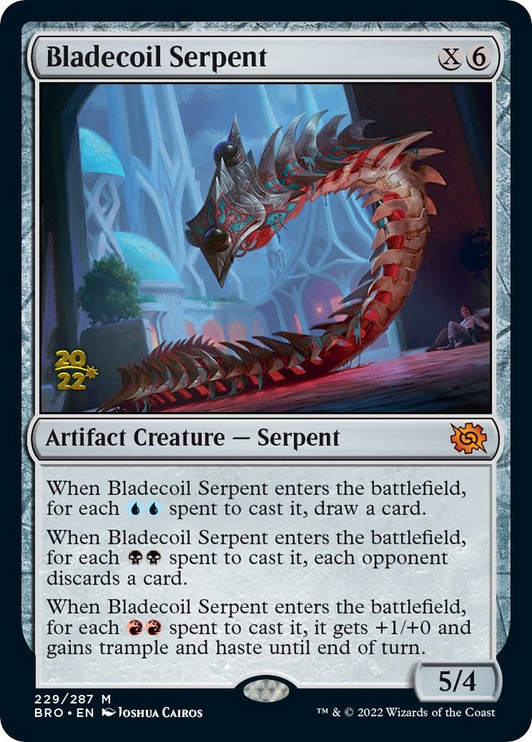 Bladecoil Serpent [The Brothers' War: Prerelease Promos] | Magic Magpie