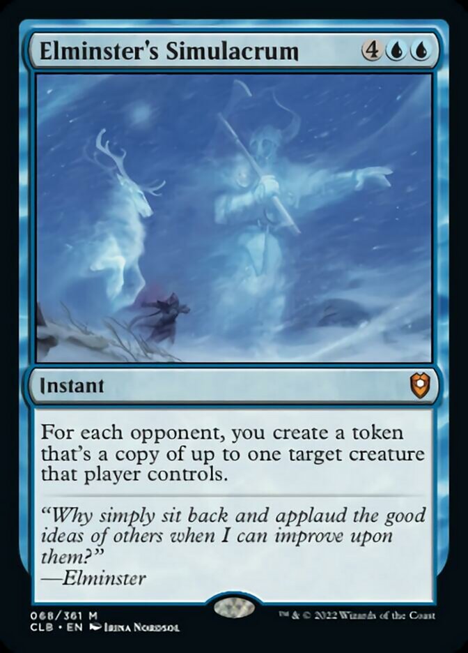 Elminster's Simulacrum [Commander Legends: Battle for Baldur's Gate] | Magic Magpie