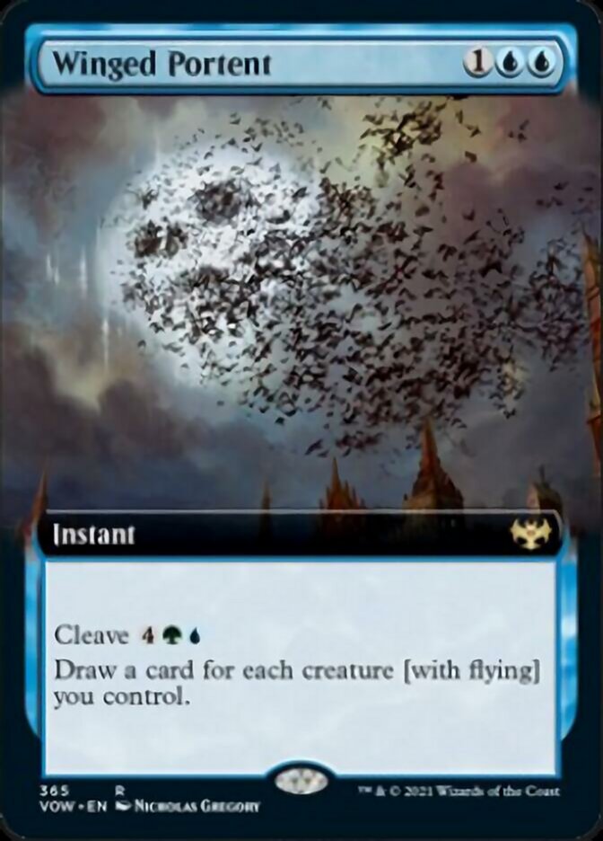 Winged Portent (Extended) [Innistrad: Crimson Vow] | Magic Magpie
