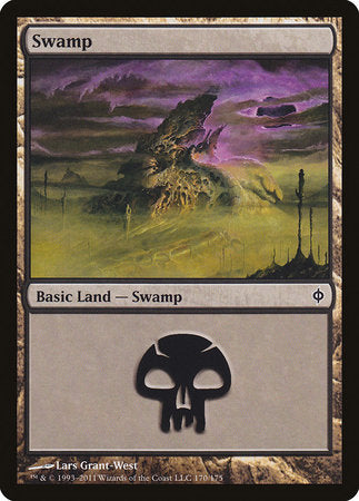 Swamp (170) [New Phyrexia] | Magic Magpie