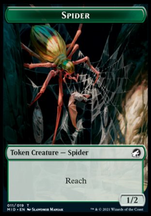 Beast (007) // Spider Double-sided Token [Innistrad: Midnight Hunt Commander] | Magic Magpie