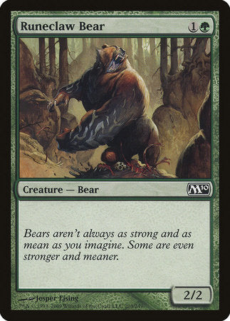 Runeclaw Bear [Magic 2010] | Magic Magpie