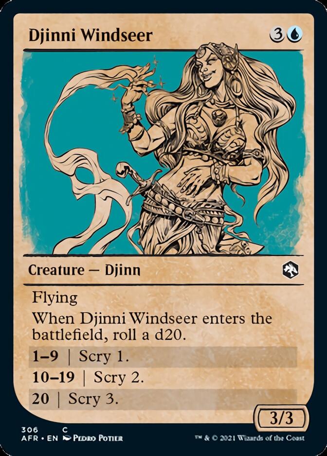 Djinni Windseer (Showcase) [Dungeons & Dragons: Adventures in the Forgotten Realms] | Magic Magpie