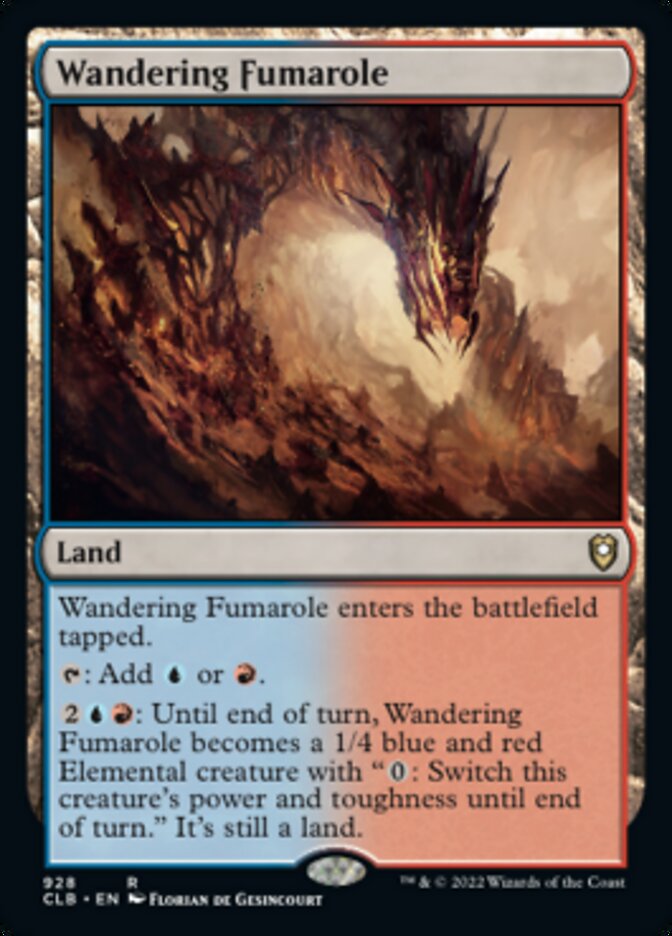 Wandering Fumarole [Commander Legends: Battle for Baldur's Gate] | Magic Magpie