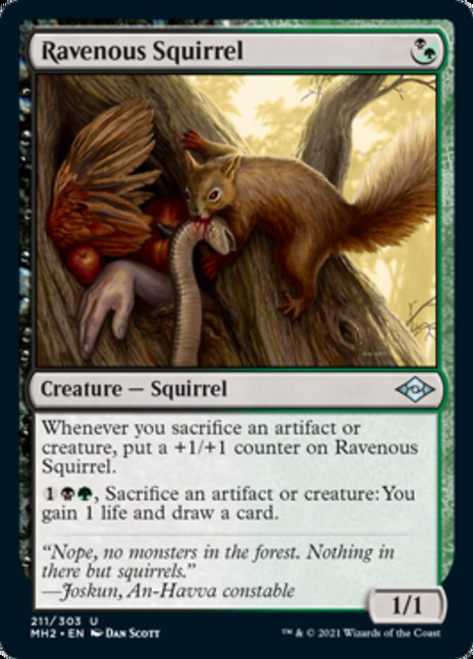 Ravenous Squirrel [Modern Horizons 2] | Magic Magpie
