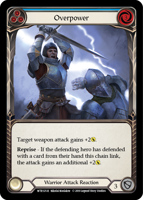 Overpower (Blue) [WTR125-R] Alpha Print Normal | Magic Magpie