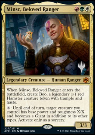 Minsc, Beloved Ranger (Promo Pack) [Dungeons & Dragons: Adventures in the Forgotten Realms Promos] | Magic Magpie