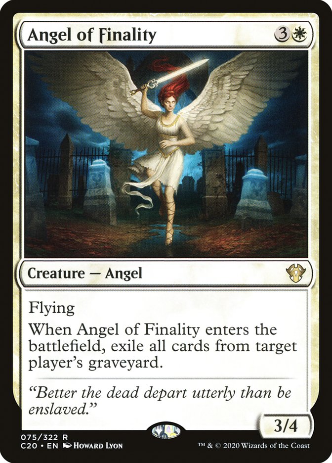 Angel of Finality [Commander 2020] | Magic Magpie