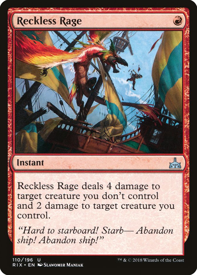 Reckless Rage [Rivals of Ixalan] | Magic Magpie