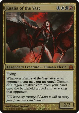 Kaalia of the Vast (Oversized) [Commander 2011 Oversized] | Magic Magpie