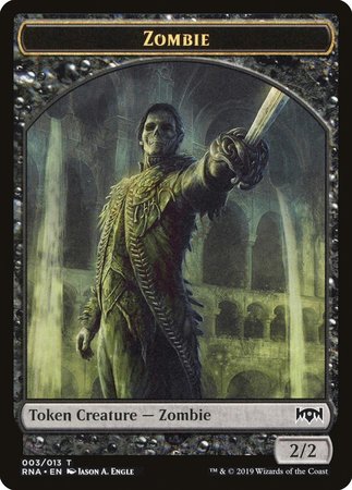 Zombie Token [Ravnica Allegiance Tokens] | Magic Magpie