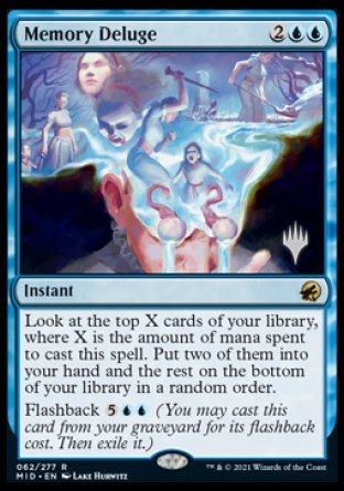 Memory Deluge (Promo Pack) [Innistrad: Midnight Hunt Promos] | Magic Magpie