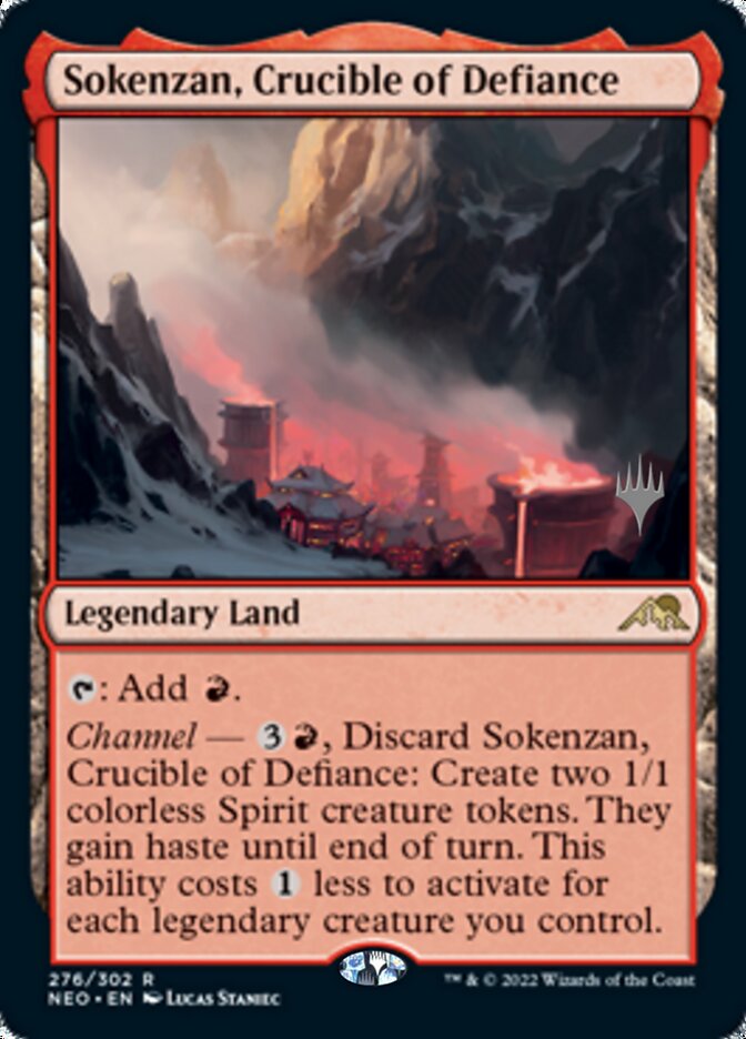 Sokenzan, Crucible of Defiance (Promo Pack) [Kamigawa: Neon Dynasty Promos] | Magic Magpie