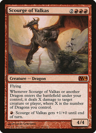 Scourge of Valkas [Magic 2014] | Magic Magpie