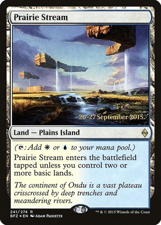 Prairie Stream [Battle for Zendikar Promos] | Magic Magpie