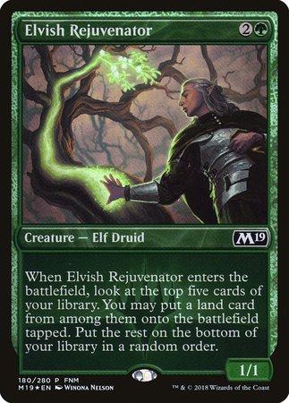 Elvish Rejuvenator [Core Set 2019 Promos] | Magic Magpie