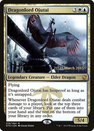 Dragonlord Ojutai [Dragons of Tarkir Promos] | Magic Magpie