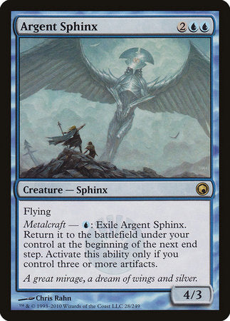 Argent Sphinx [Scars of Mirrodin] | Magic Magpie
