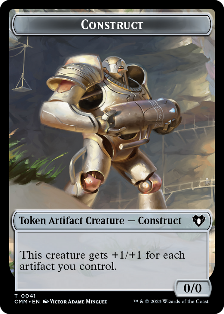 Thopter // Construct (41) Double-Sided Token [Commander Masters Tokens] | Magic Magpie