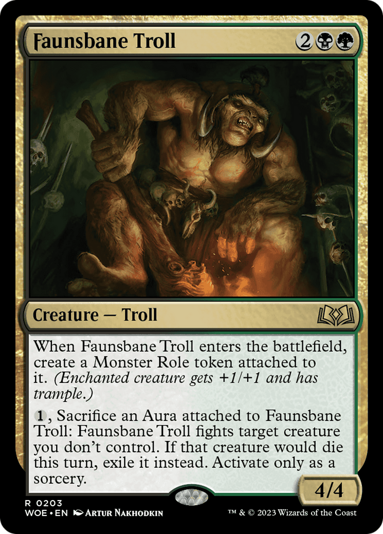 Faunsbane Troll [Wilds of Eldraine] | Magic Magpie