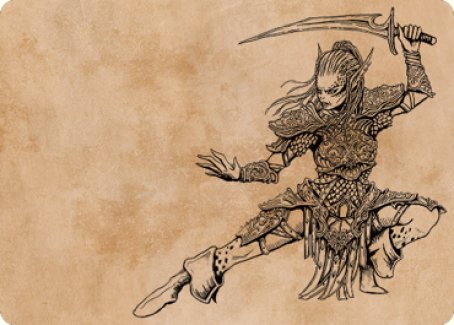 Lae'zel, Vlaakith's Champion Art Card [Commander Legends: Battle for Baldur's Gate Art Series] | Magic Magpie