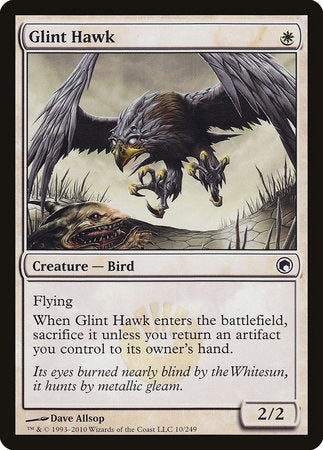 Glint Hawk [Scars of Mirrodin] | Magic Magpie
