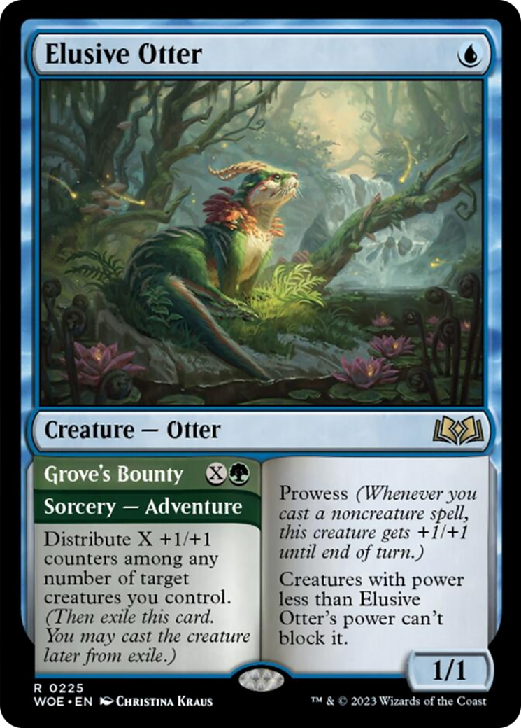 Elusive Otter // Grove's Bounty [Wilds of Eldraine] | Magic Magpie