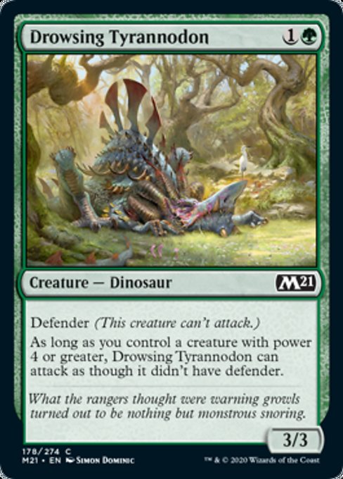 Drowsing Tyrannodon [Core Set 2021] | Magic Magpie