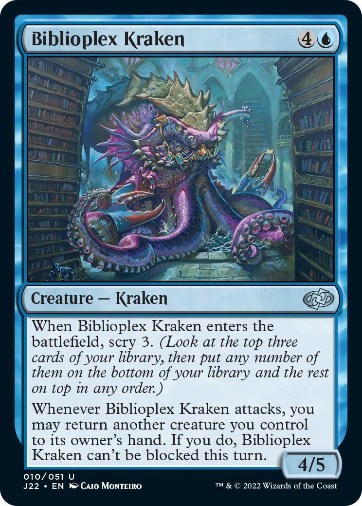 Biblioplex Kraken [Jumpstart 2022] | Magic Magpie