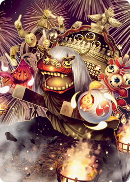 March of Reckless Joy Art Card [Kamigawa: Neon Dynasty Art Series] | Magic Magpie